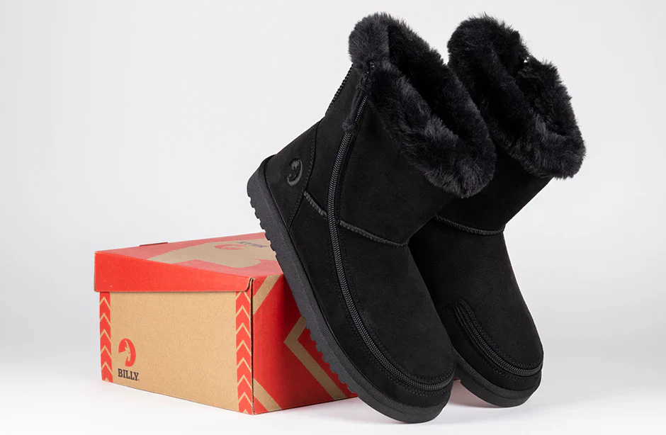 Billy Footwear (Womens) - Faux Suede Cosy Boots 2 - Image 14
